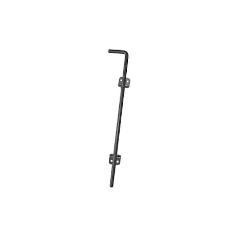Nuvo Iron BLACK GALVANIZED STEEL 18in CANE BOLT CBW